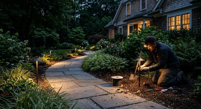 Step Lighting Installation in Olathe, KS